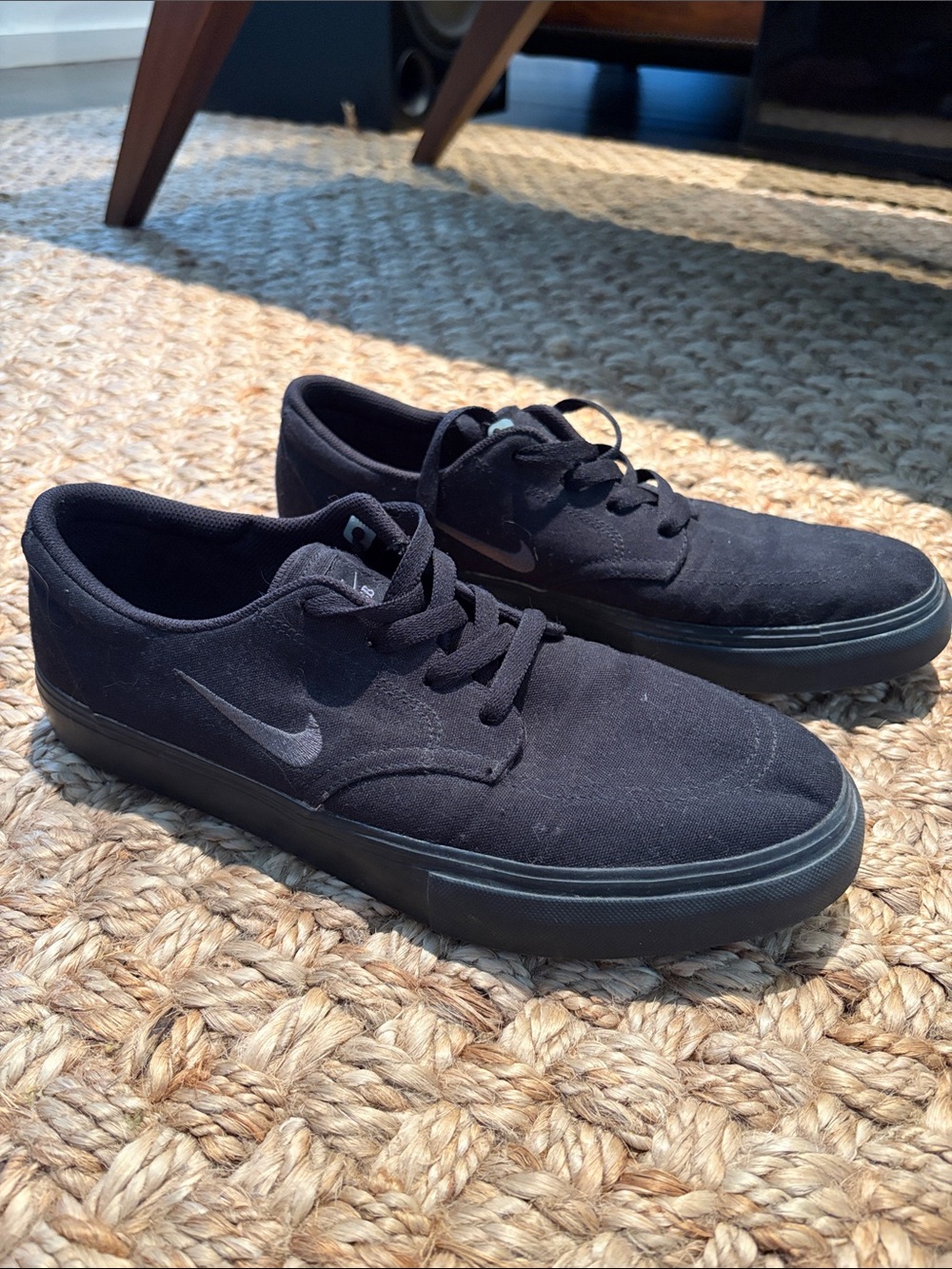 Nike SB Portmore II Solarsoft Canvas Black/Anthracite Men’s Skate Shoes